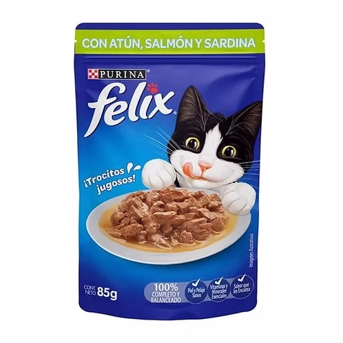 Felix Pouch Atún, Salmón y Sardina - 85g - Imagen 1