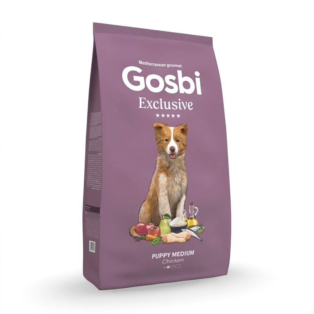 Gosbi Exclusive Dog Puppy Medium Chicken 3kg - Imagen 1