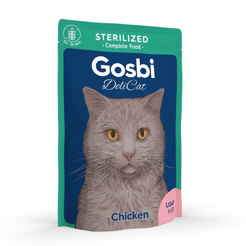 Gosbi Delicat Sterilized Chicken 70g - Imagen 1