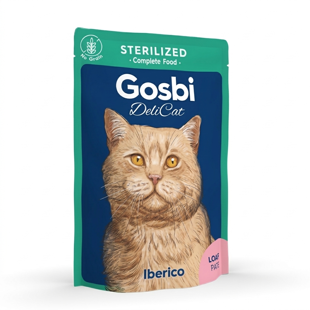 Gosbi Delicat Sterilized Iberic (Cerdo Ibérico) 70g - Imagen 1