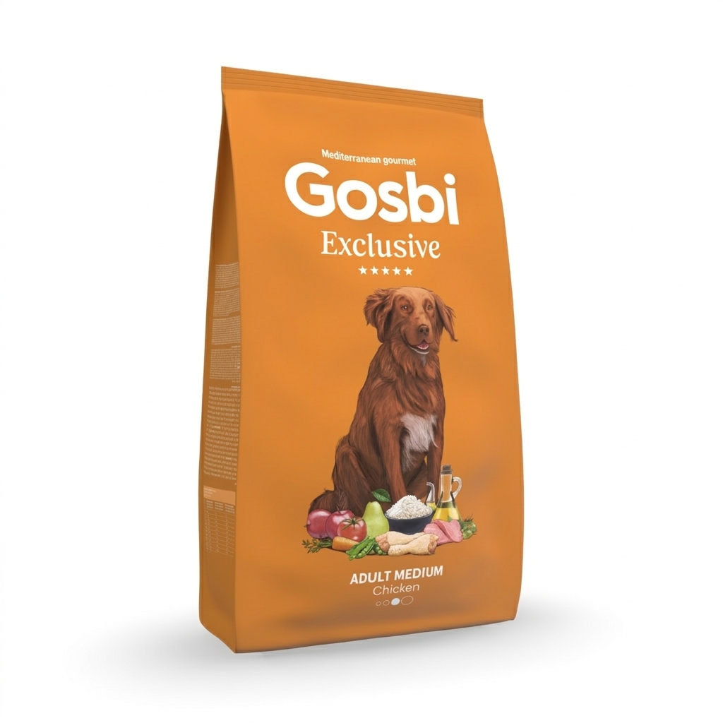 Gosbi Exclusive Dog Adult Medium Chicken 3kg - Imagen 1