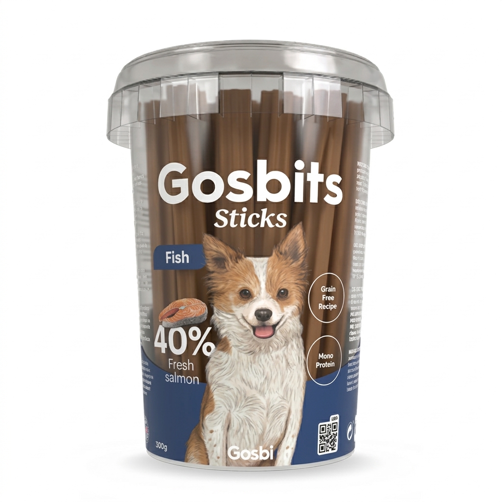 Gosbits Sticks Dog Fish 300gr - Imagen 1