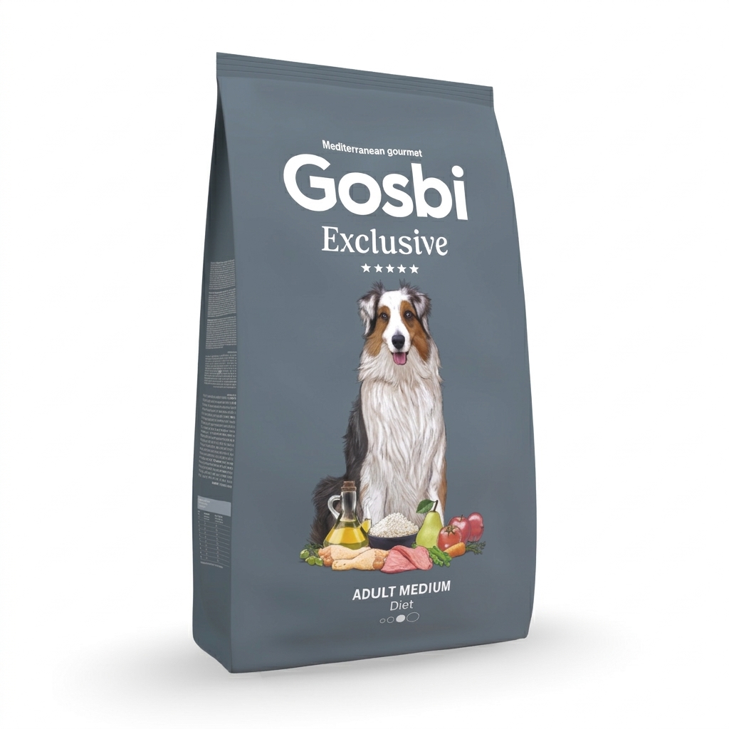 Gosbi Exclusive Dog Adult Medium Diet 3kg - Imagen 1