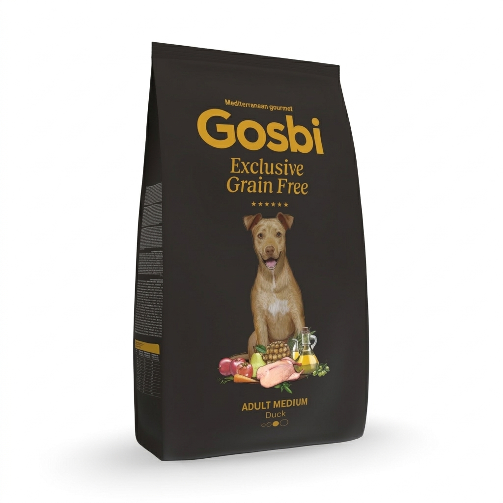 Gosbi Exclusive Grain Free Dog Adult Medium Duck 3kg - Imagen 1