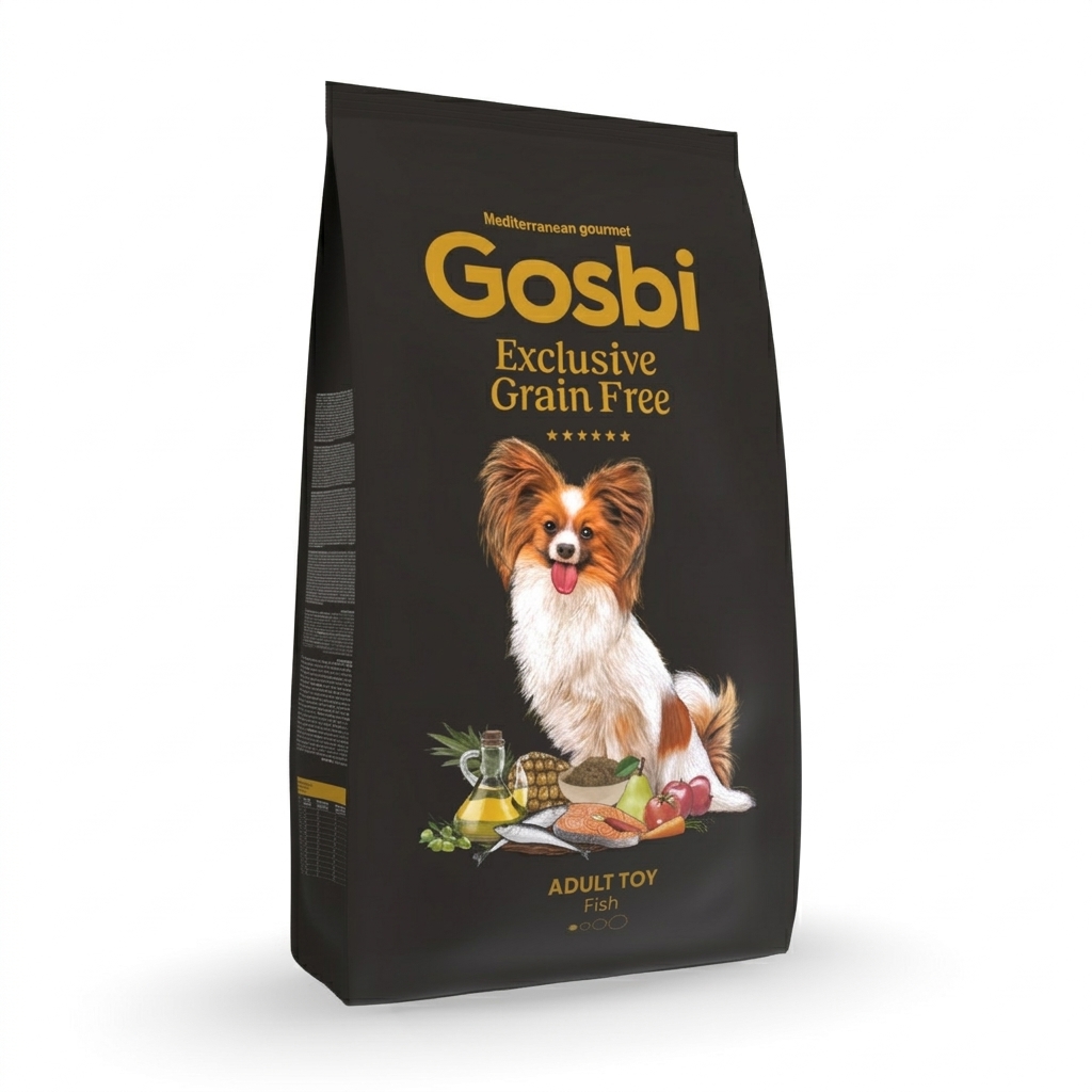 Gosbi Exclusive Grain Free Dog Adult Toy Fish 2kg - Imagen 1