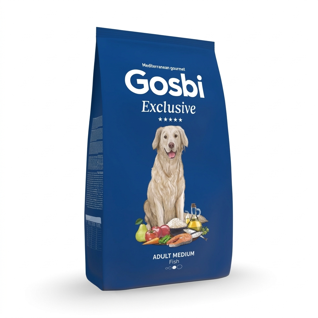 Gosbi Exclusive Dog Adult Medium Fish 3kg - Imagen 1