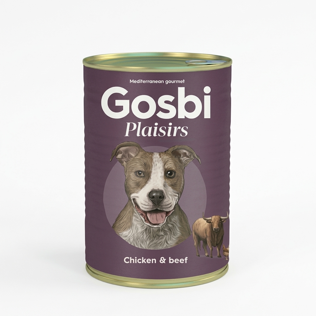 Gosbi Plaisirs Chicken & Beef 400g - Imagen 1