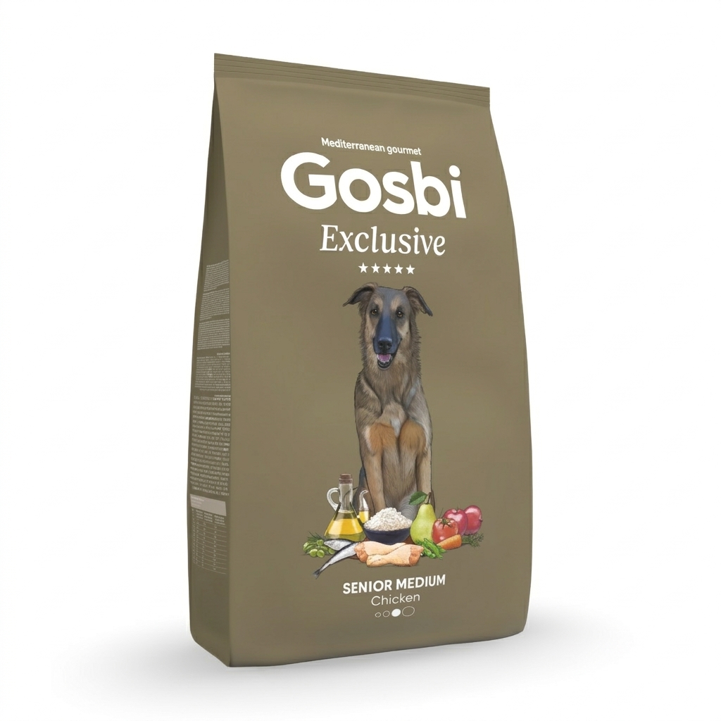 Gosbi Exclusive Dog Senior Medium Chicken 3kg - Imagen 1